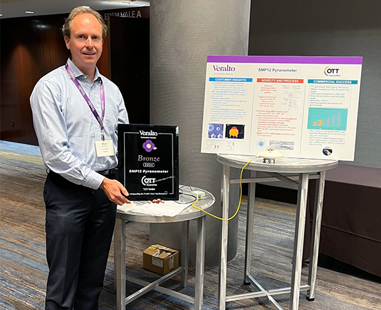 OTT HydroMet's Marc Korevaar showcases bronze award at Veralto Innovation Conference 2024